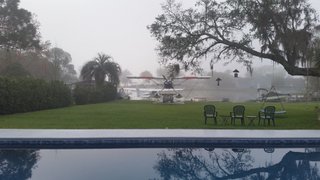 Foggy morning delaying departure