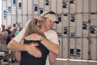 Honoring her husband John tears flowing